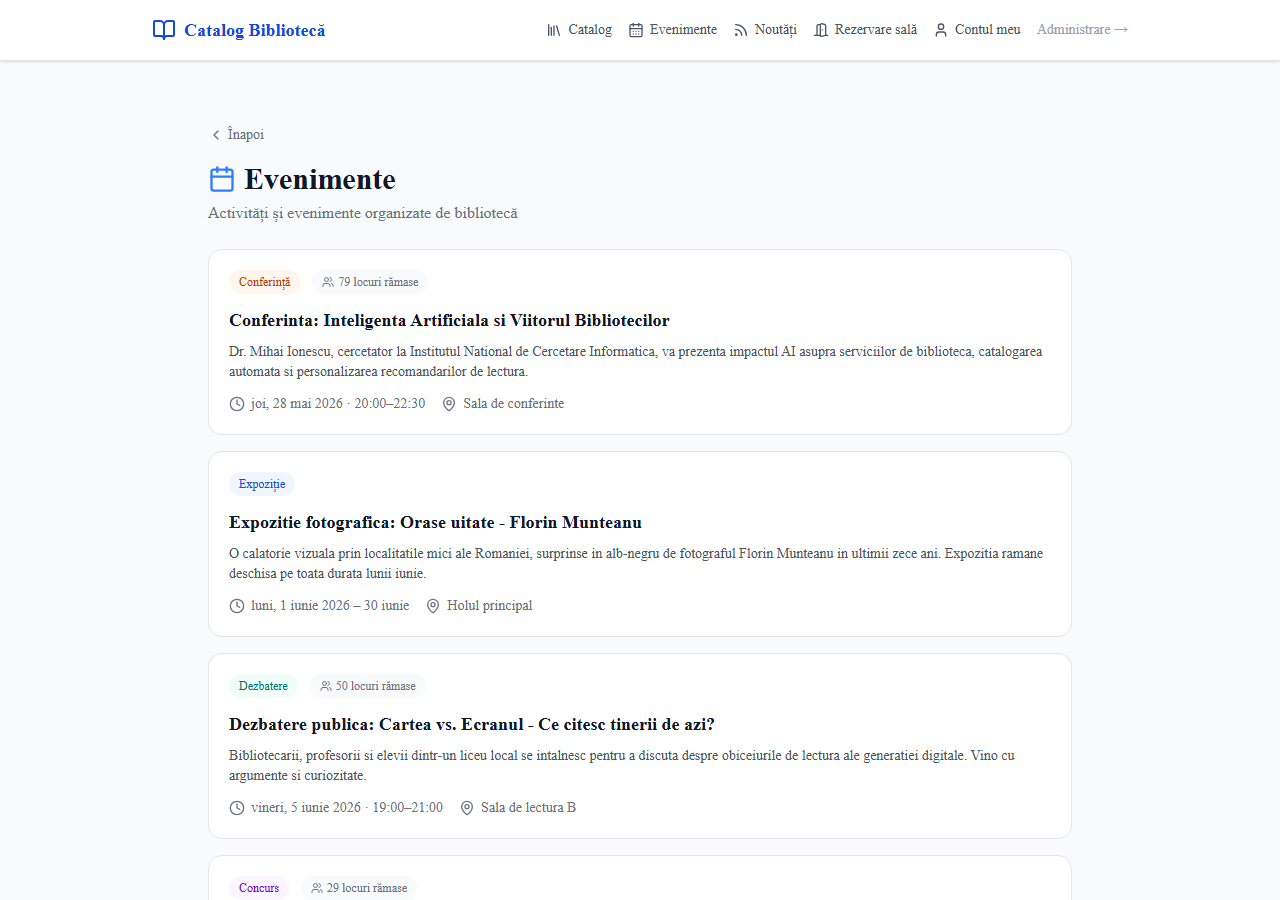 Evenimente publice