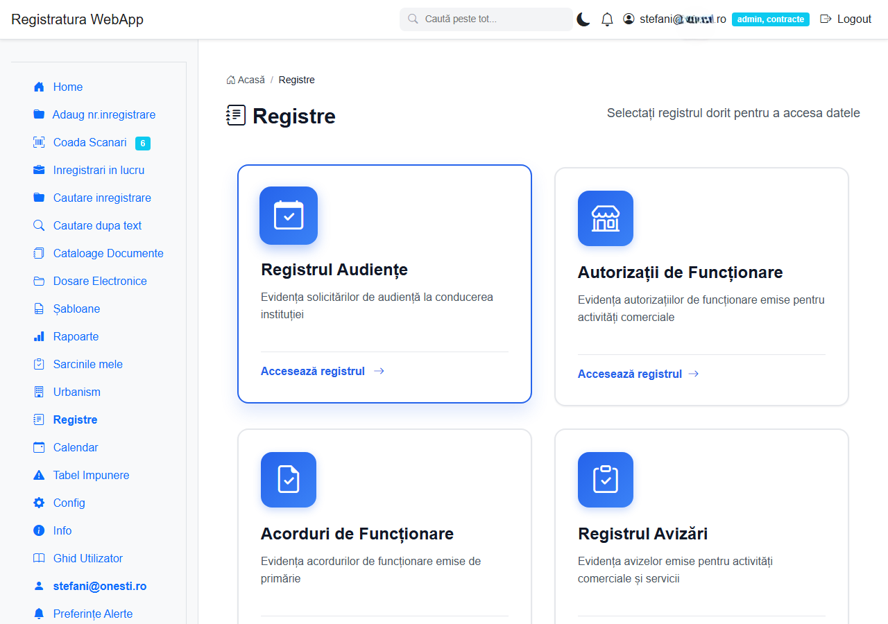 Registre specializate