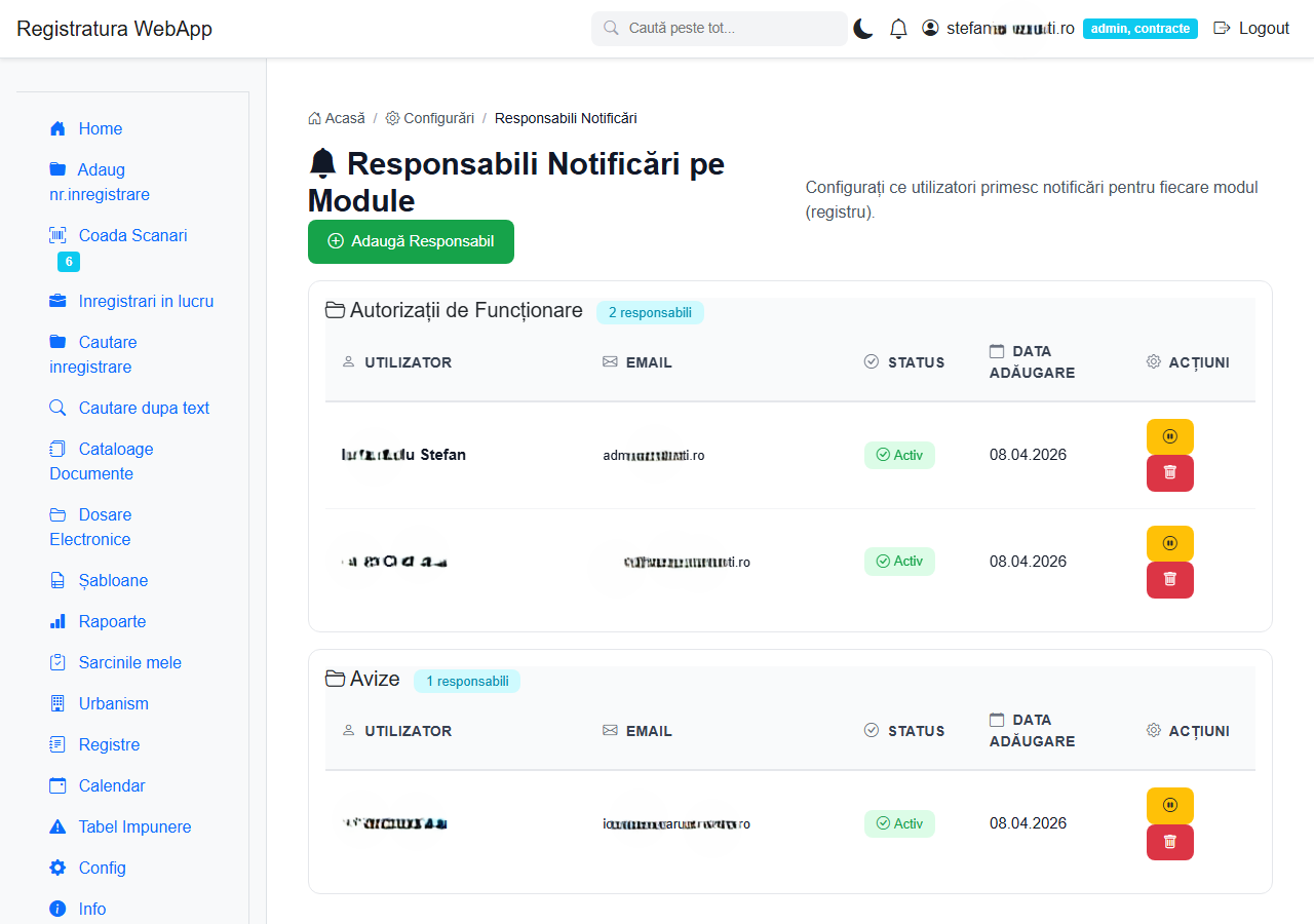 Responsabili Notificări
